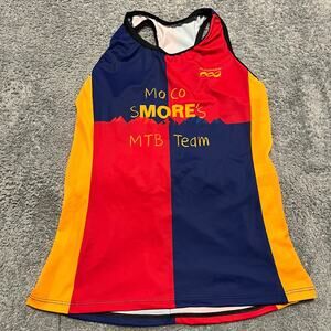 Podiumwear Tank Top Shirt Womens Large Racer back Cycling S’more’s Pocket